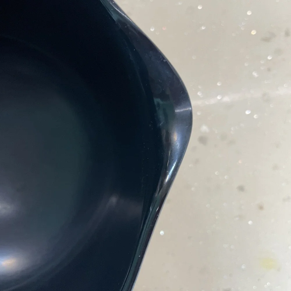 Vintage Rosti Denmark Mixing Bowls Lot of 2 Melamine 2L & 3L Black Nesting Spout
